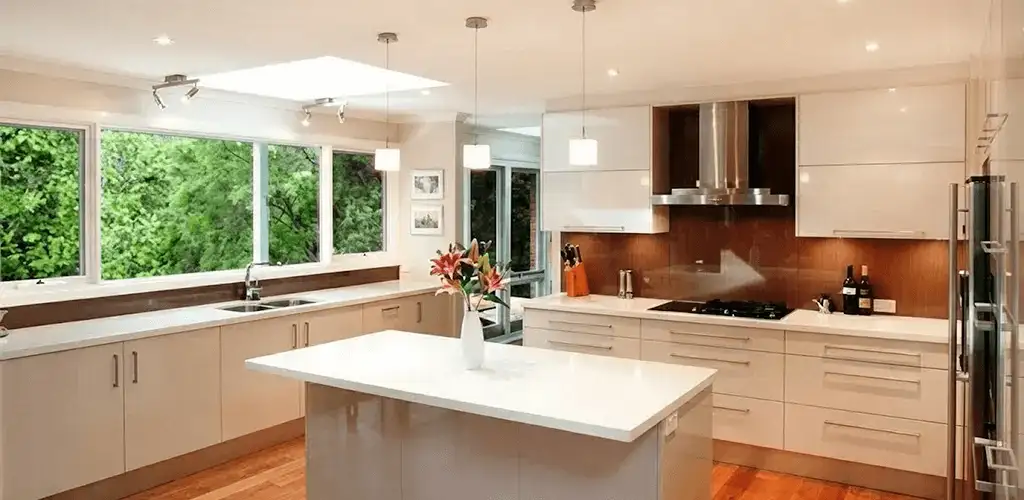 Kitchen cabinet refacing and remodel results in a modern kitchen in Tulsa, OK
