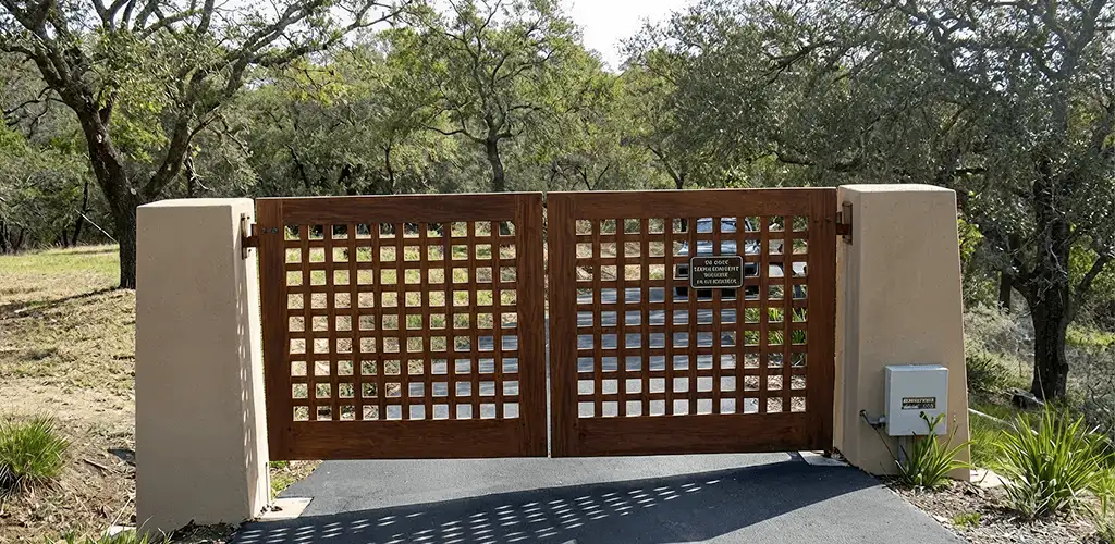 Driveway gate installation for a residential property in Tulsa, OK
